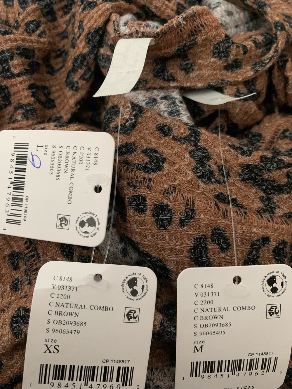 FREE PEOPLE Going Places Printed Cardi NWT Leopard - Picture 7 of 8